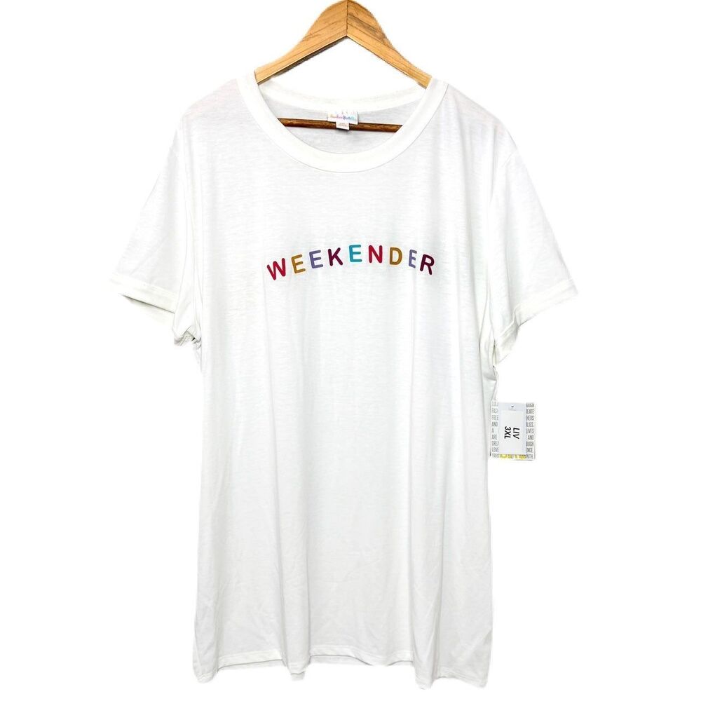 NWT 3XL T-Shirt "Weekender" LIV Graphic TEE, LuLaRoe
